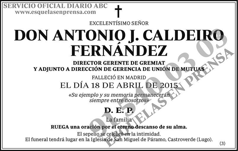 Antonio J. Caldeiro Fernández